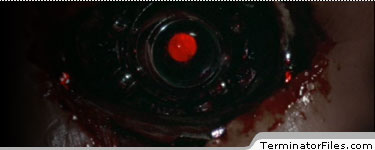 The Terminator T-800 eye scene